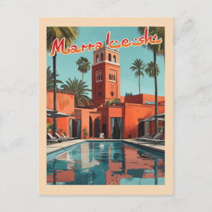 Marrakech Daydröm - Mid Century Travel Vykort