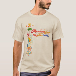 Marrakech Glöder – Levande Marockansk Konst T-shir T Shirt