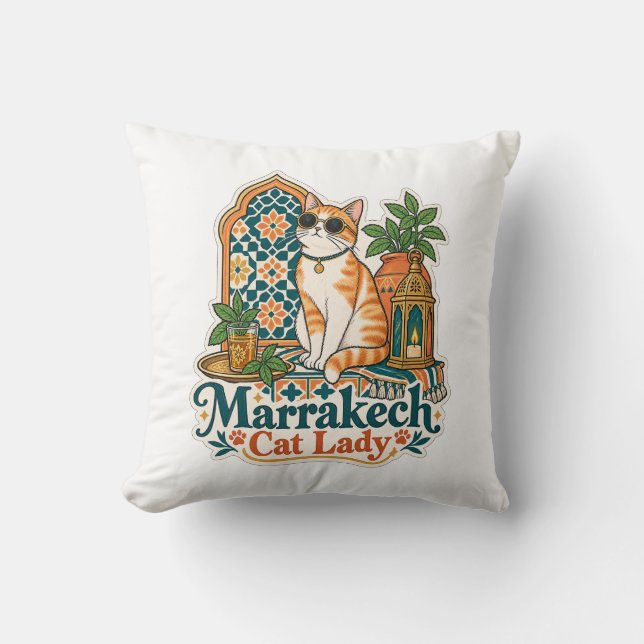 Marrakech Kattdam Tröja Kudd | Katt Dekoration  Kudde (Framsida)
