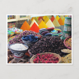 marrakech kryddor vykort