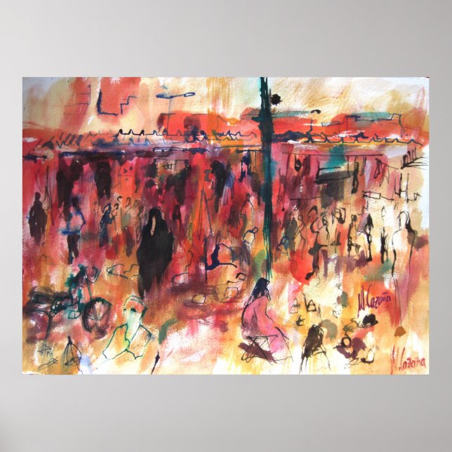 Marrakech Market Poster (Framsidan)