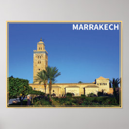 Marrakech - Marocko Poster