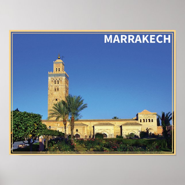 Marrakech - Marocko Poster (Framsidan)