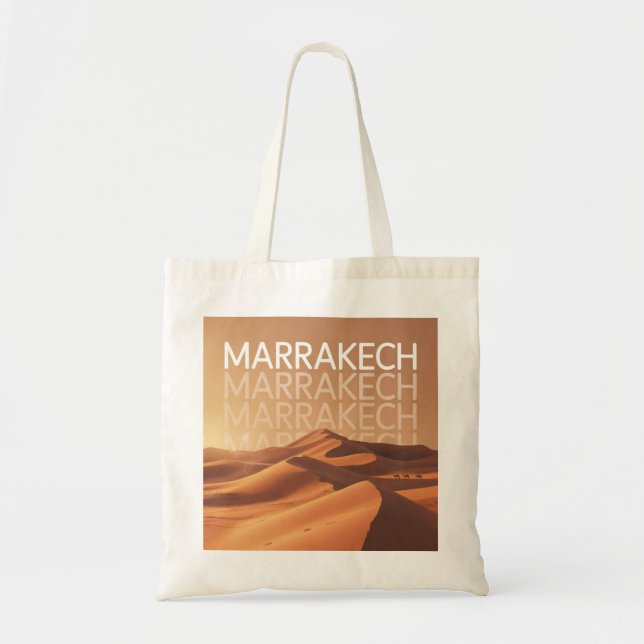 Marrakech Marocko Saharaöknen Resa Tygkasse (Framsidan)