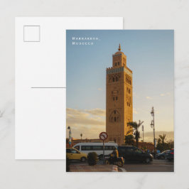 Marrakech Marocko Stadsvibbar Gatumiljö Vykort