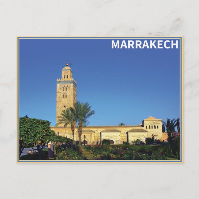 Marrakech - Marocko Vykort (Framsida)
