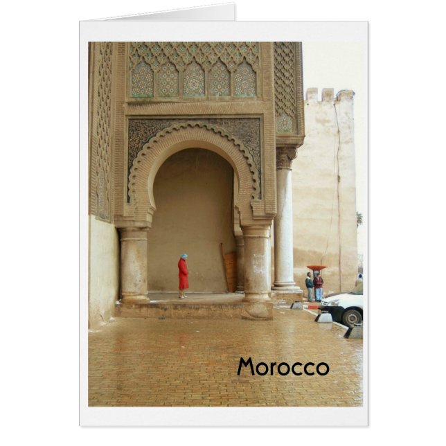 Marrakech Palace Marocko Hälsningskort (Framsidan)