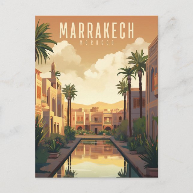 Marrakech - poster - Affiche Vykort (Framsida)