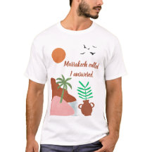 Marrakech Ringde Jag Svardade Boho Öken T-Shirt