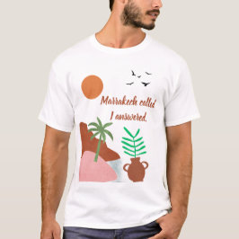 Marrakech Ringde Jag Svardade Boho Öken T-Shirt