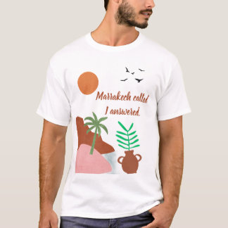 Marrakech Ringde Jag Svardade Boho Öken T-Shirt