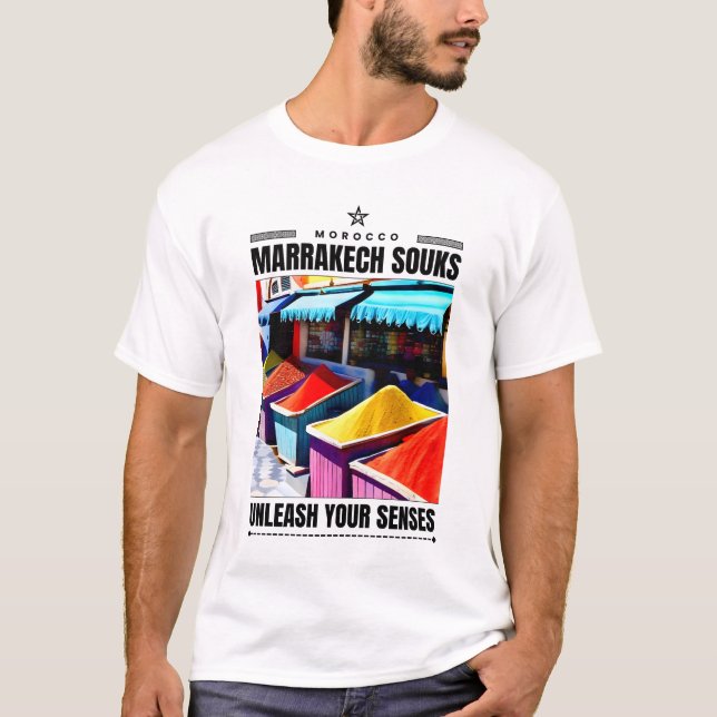Marrakech souks t shirt (Framsida)