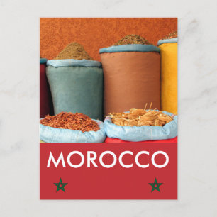 marrakech spice morocco vykort