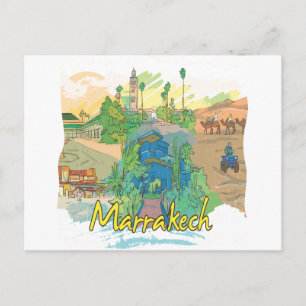 Marrakech Vykort