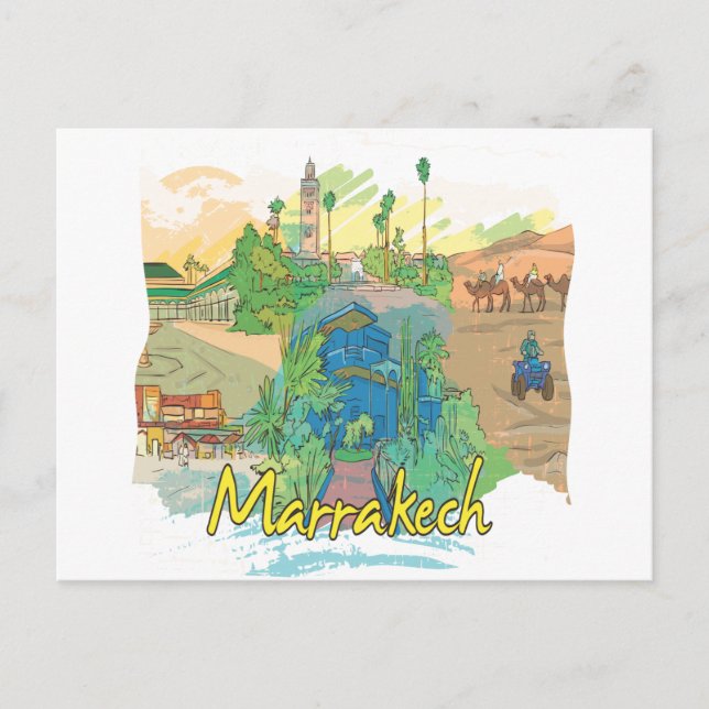 Marrakech Vykort (Framsida)