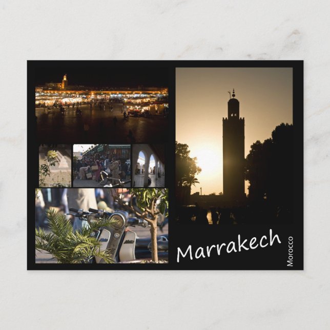 Marrakech Vykort (Framsida)