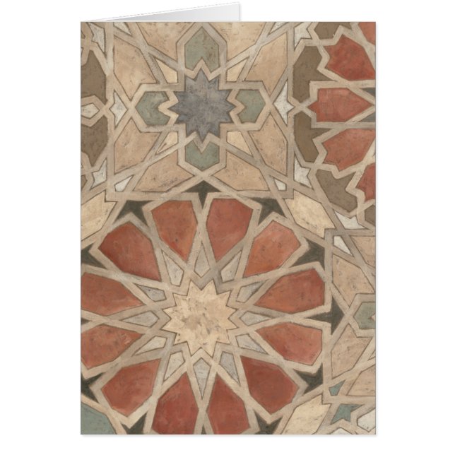 Marrakechavans design I, ej skönjbar Hälsningskort (Framsidan)