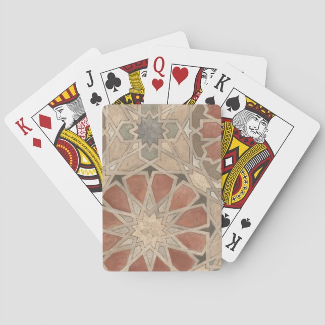 Marrakechavans design I, ej skönjbar Spel Kort (Baksidan)