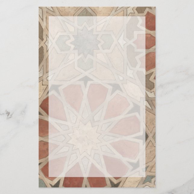 Marrakechavs design I, ej skönjbar Brevpapper (Framsida)