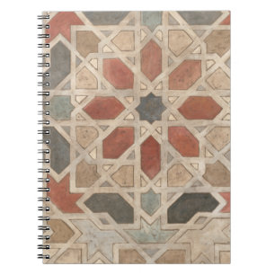 Marrakechavs design II, ej skönjbar Anteckningsbok Med Spiral