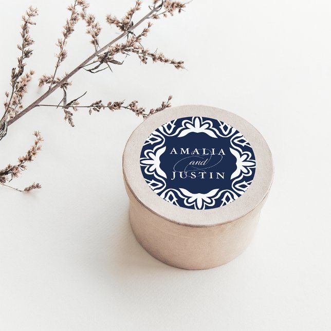 Marrakesh Bröllop Sticker | Tunga Runt Klistermärke (Skapare uppladdad)