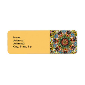 Marrakesh-butik Kalejdoskop Returadress Etikett