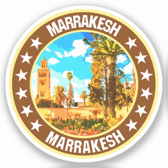 Marrakesh Klistermärken (Framsida)