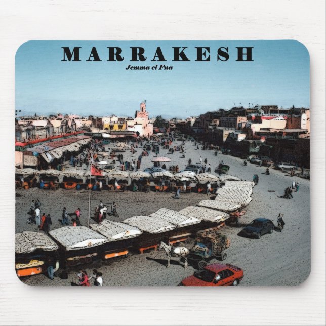 Marrakesh marknadsför, mousepad musmatta (Framsidan)