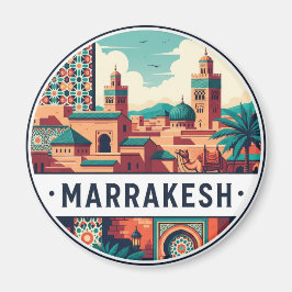 Marrakesh Marocko Resa Magnet