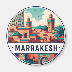 Marrakesh Marocko Resa Magnet