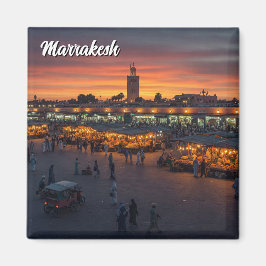 Marrakesh Marocko Travel Magnet