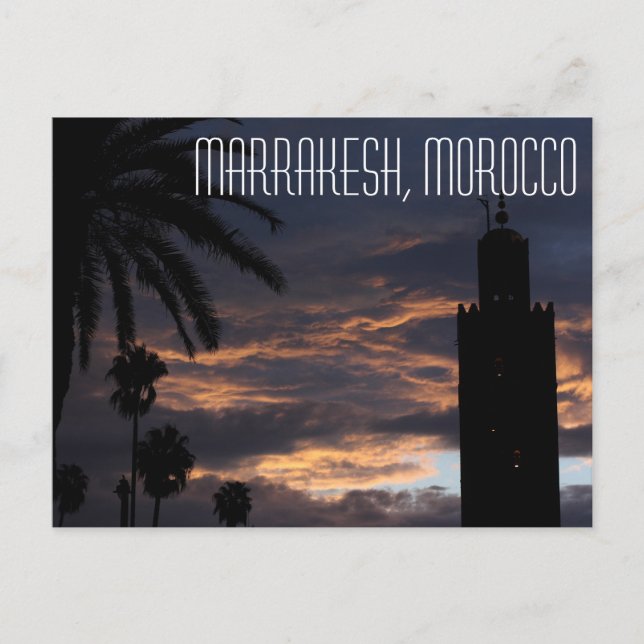 Marrakesh Marocko vykort (Framsida)