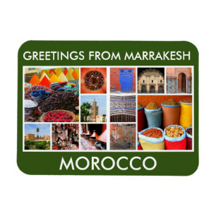 Marrakesh Morocco hälsning Magnet