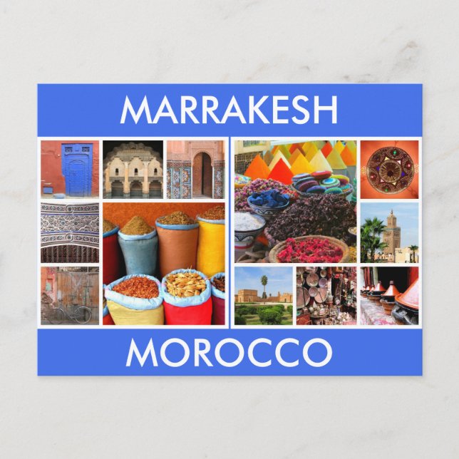 marrakesh Morocco scenes Vykort (Framsida)
