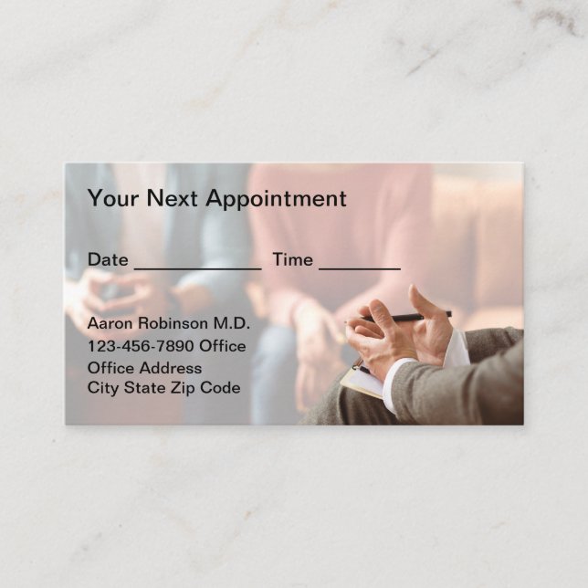 Marriage Counselor Appointment Business Cards New Tidsbeställning Kort (Framsida)