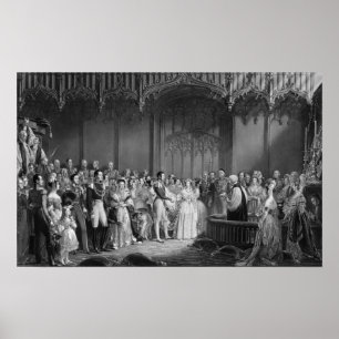 Marriage of Queen Victoria  and Prince Albert Poster