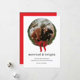 Married Bright Newlyed First-jul Julkort