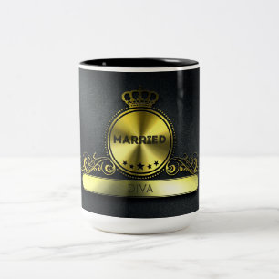 Married Diva mugg för försäljning.