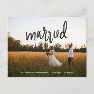 Married Giftermål-meddelande Vykort