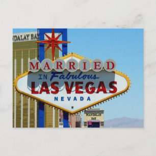 MARRIED I Fabulous Las Vegas-vykort Vykort