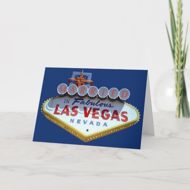 MARRIED IN Fabulous Las Vegas Card Kort (Framsida)