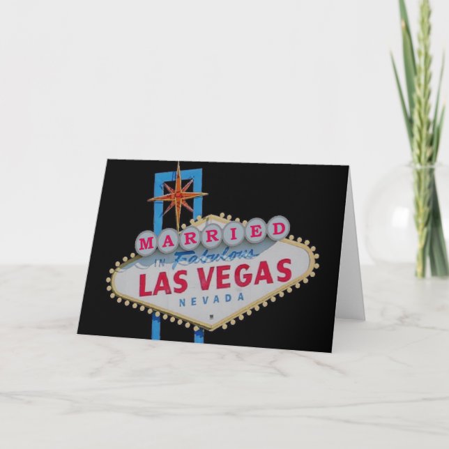 MARRIED in Fabulous Las Vegas Card Kort (Framsida)