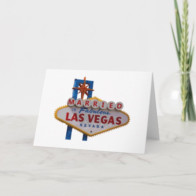 MARRIED IN Las Vegas Card Kort (Framsida)