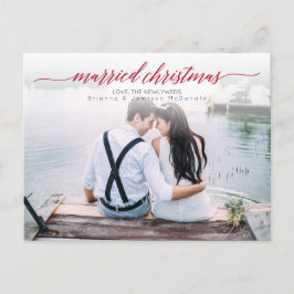 Married jul Newlyged Photo Helg Vykort