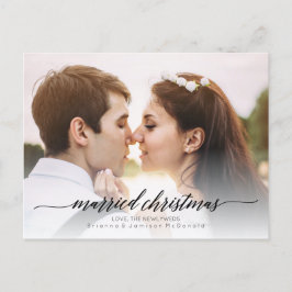 Married jul Newlyged Photo | Svart Helg Vykort