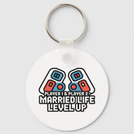 Married Life Level Up Gamer Art Nyckelring
