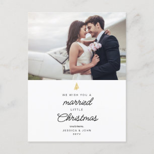 Married Little jul Photo Bröllop Tack Helg Vykort