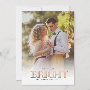 MARRIED OCH BRIGHT-gratulationskort Julkort