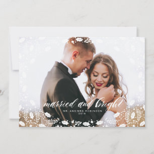 MARRIED OCH BRIGHT-helgdag Julkort