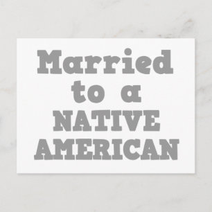 MARRIERAD TILL EN NATIV AMERIKANN VYKORT